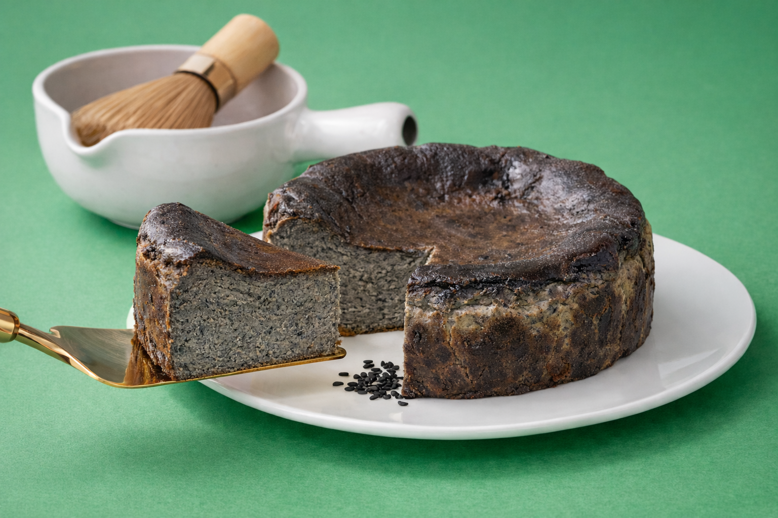 Kurogoma Basque Cheesecake