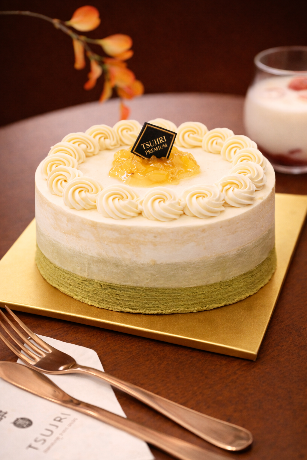 Yuzu Matcha Crepe Cake 9"
