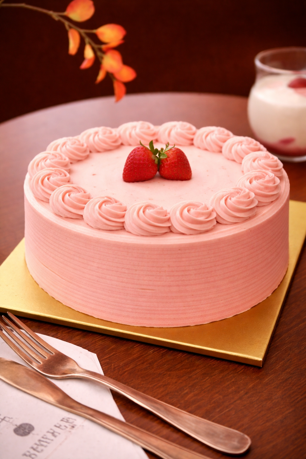 Strawberry Crepe Cake 6"