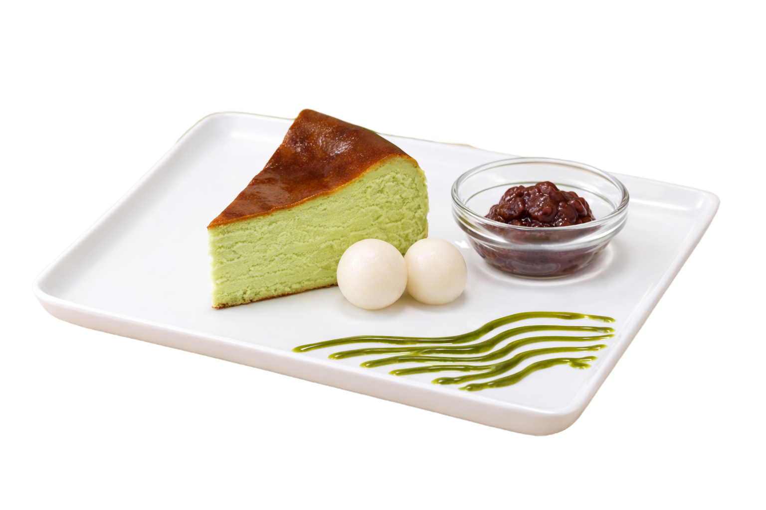 Pistachio Basque Cheesecake