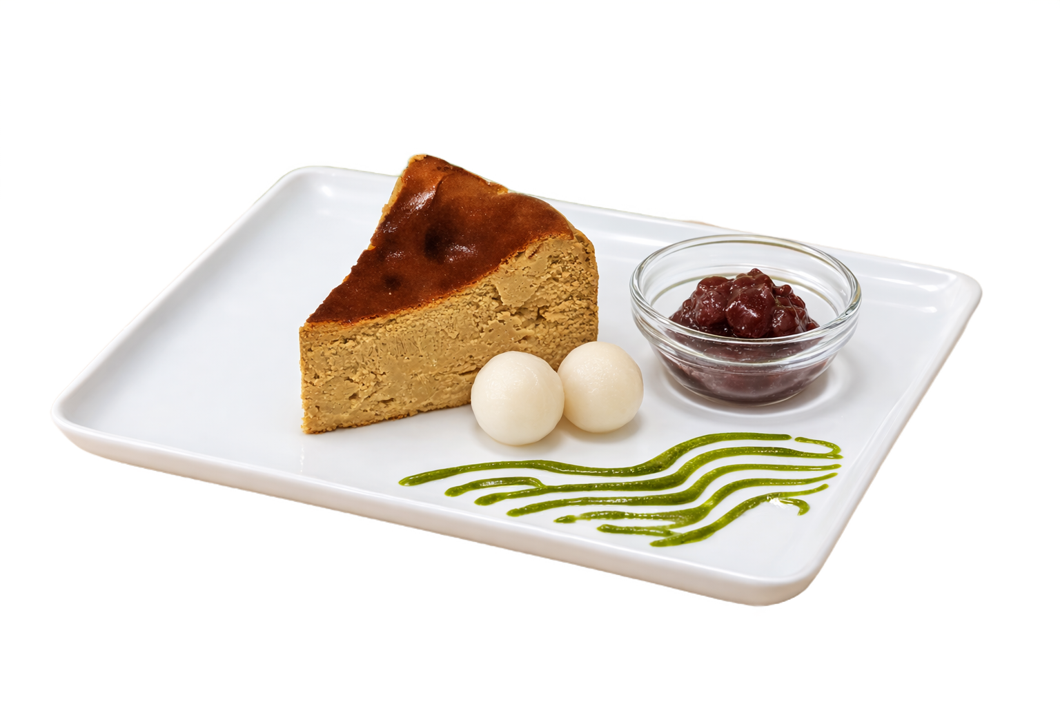 Houjicha Basque Cheesecake